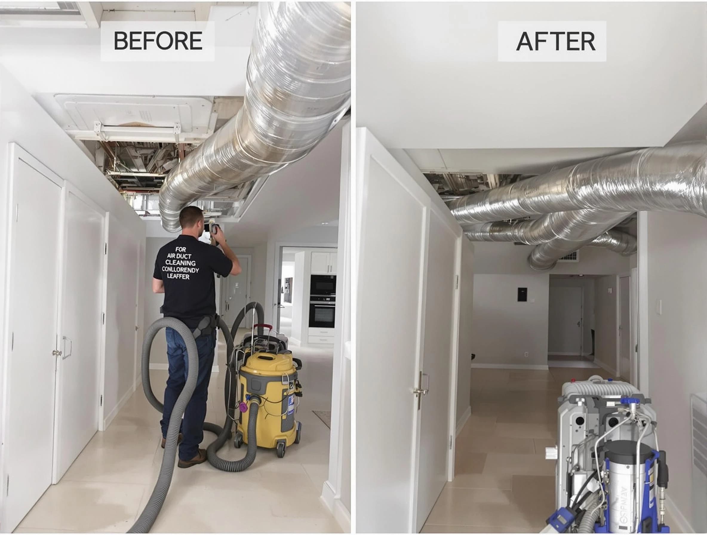 North Providence Air Duct Cleaning professional performing thorough air duct cleaning in North Providence