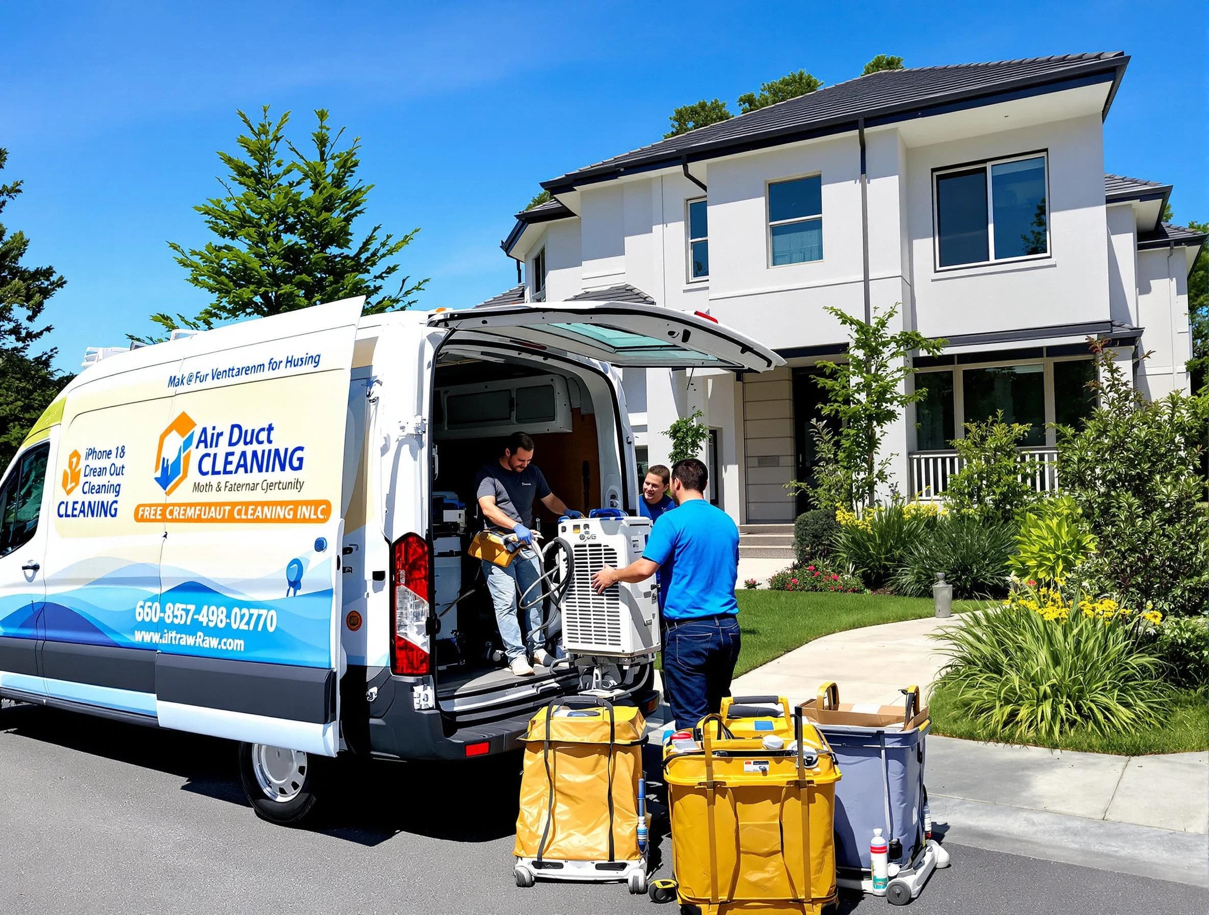 North Providence Air Duct Cleaning technician performing professional air duct cleaning in North Providence