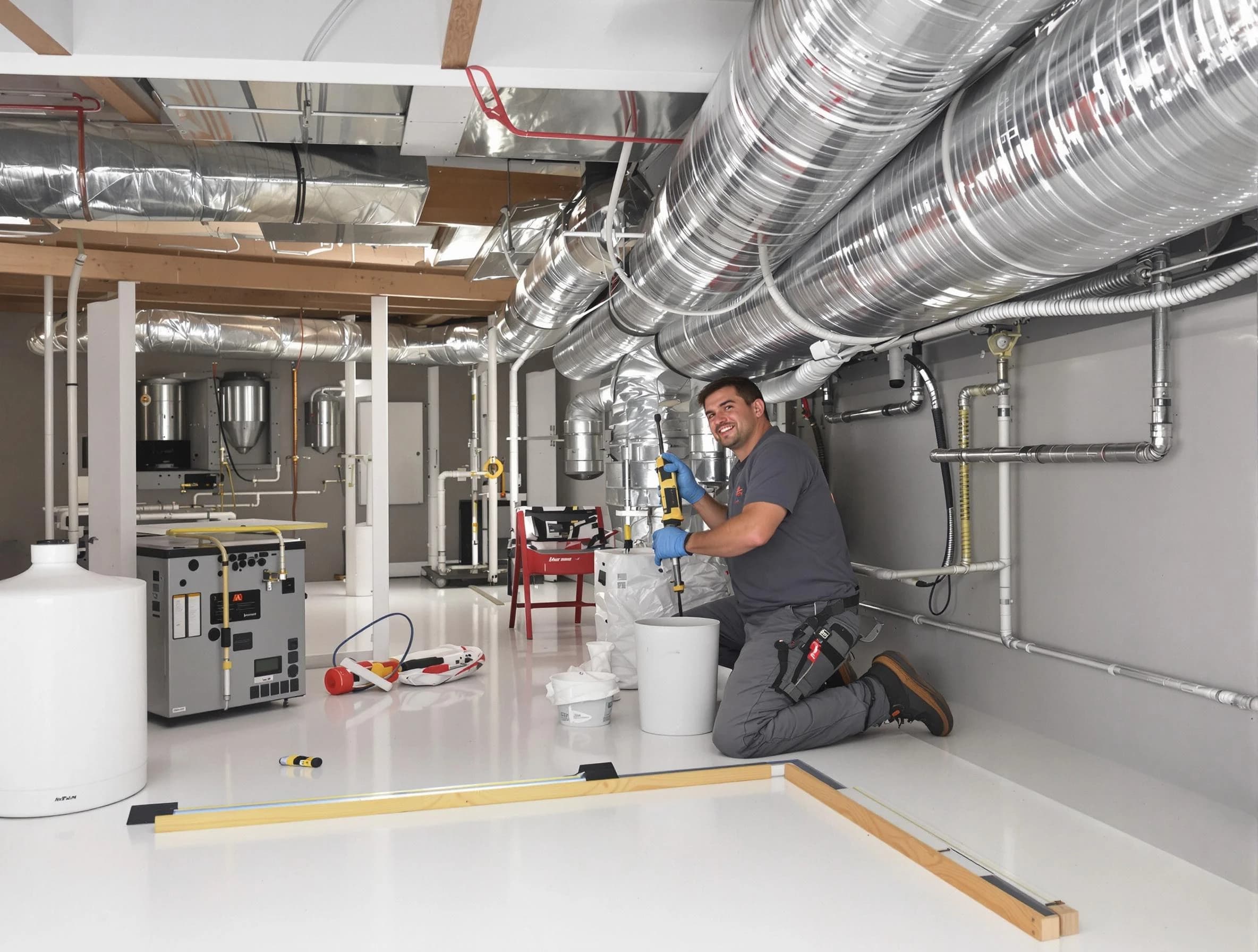 Professional duct sealing service by North Providence Air Duct Cleaning in North Providence