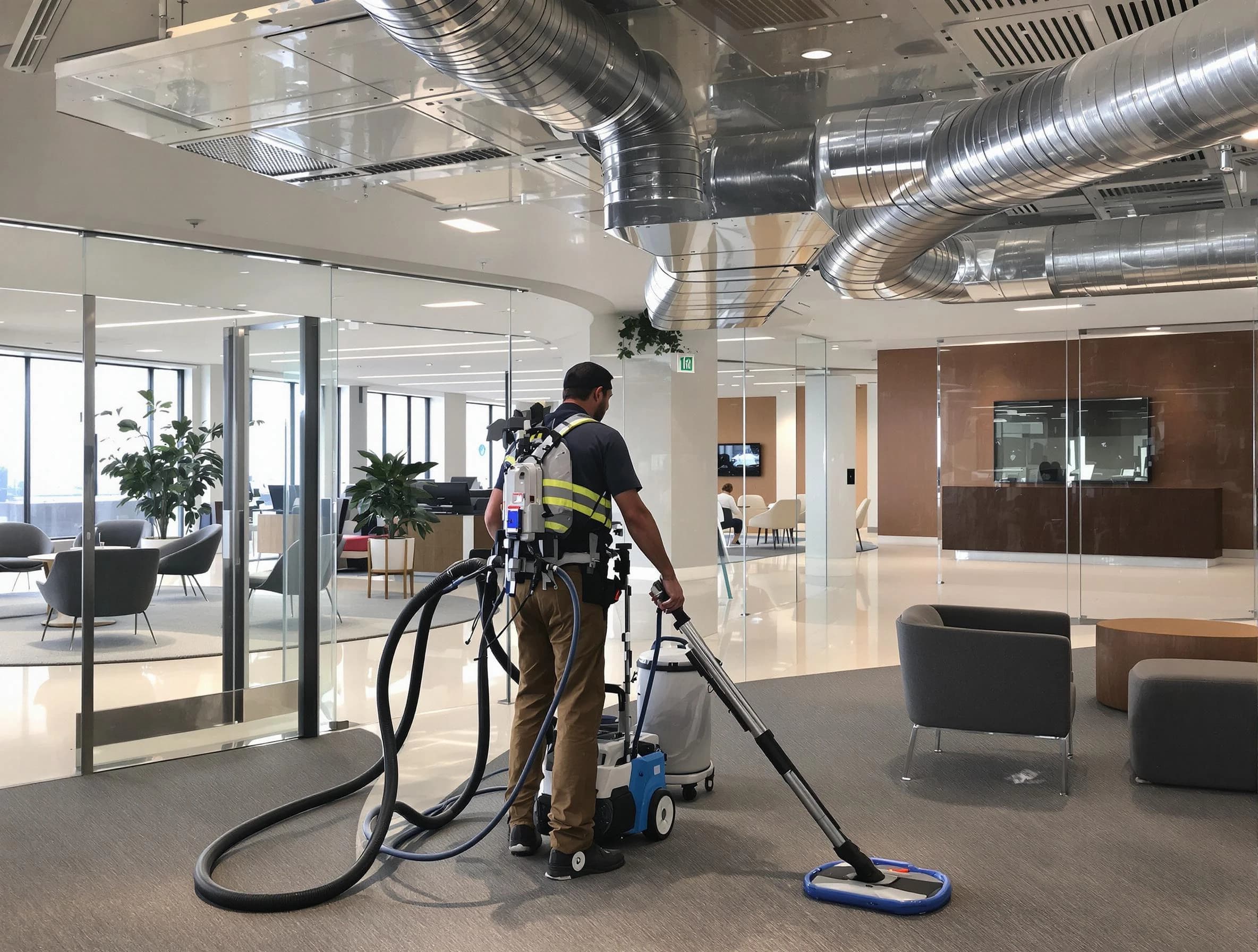Commercial duct cleaning service by North Providence Air Duct Cleaning in North Providence