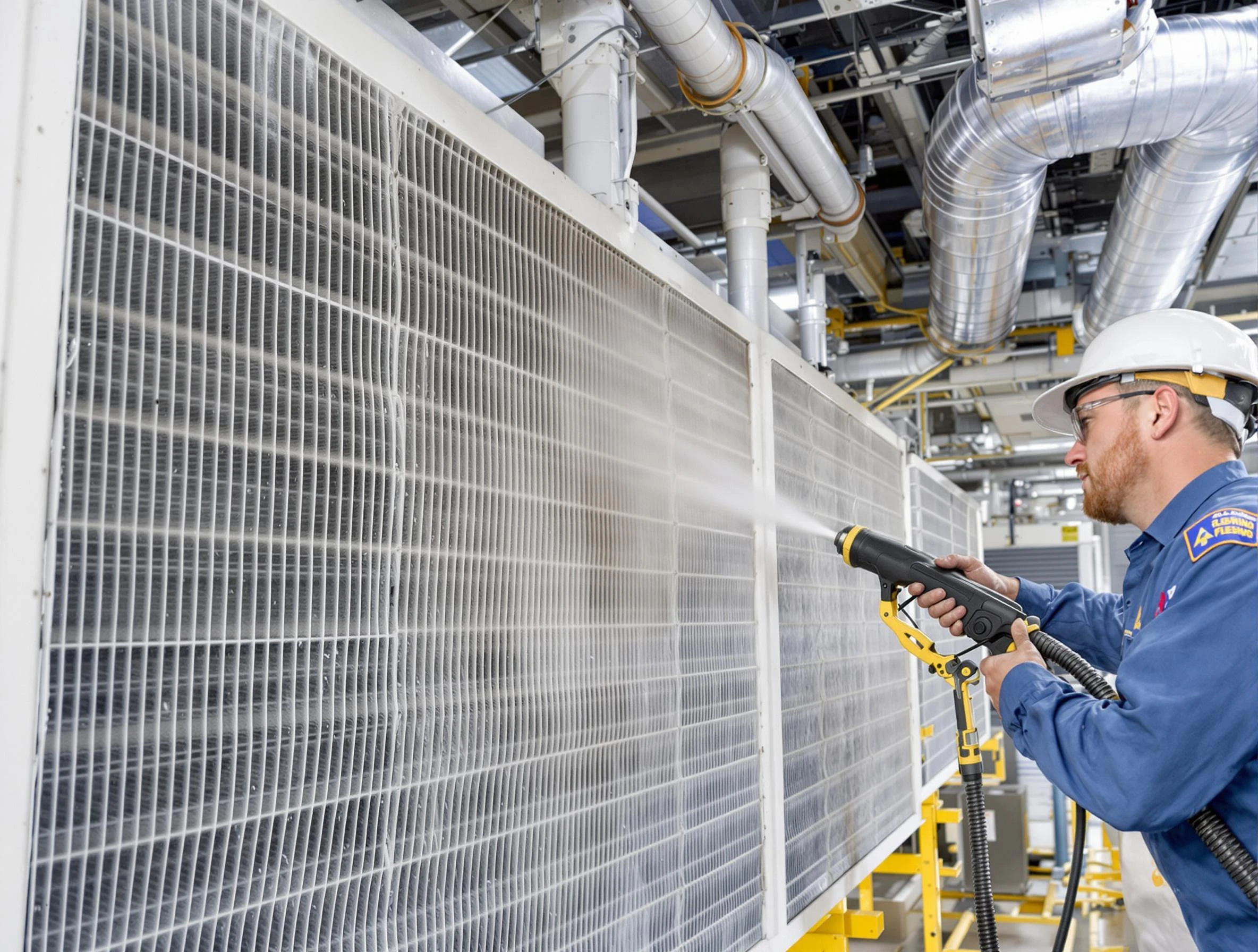 Professional commercial coil cleaning by North Providence Air Duct Cleaning in North Providence