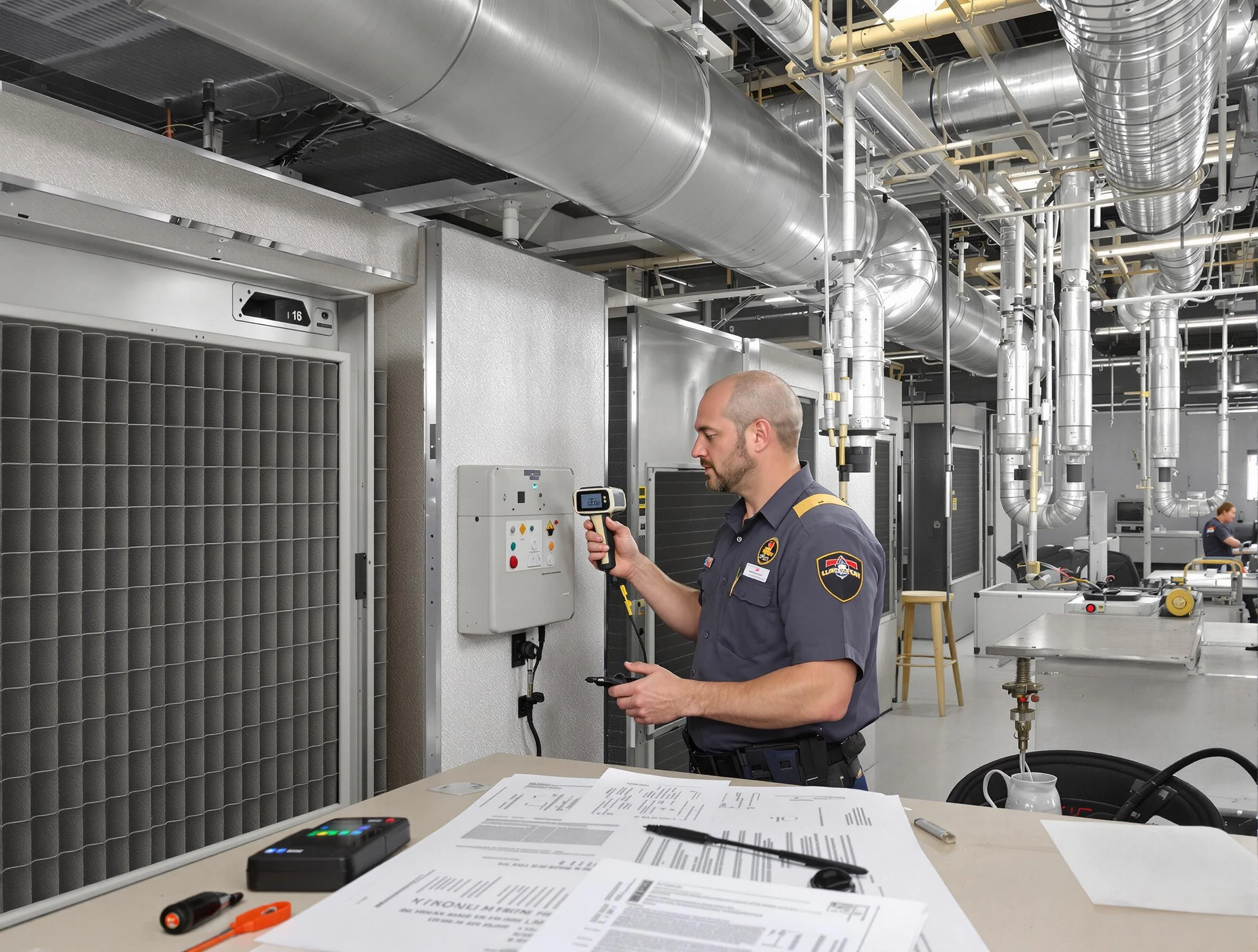 Professional filter system inspection by North Providence Air Duct Cleaning in North Providence